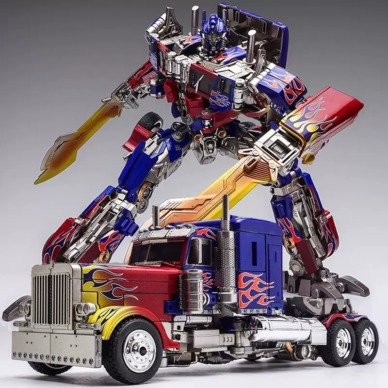 变形玩具汽车擎天战将金刚柱合金版大黄蜂机器人模型男孩手办玩具