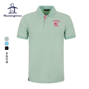 MUNSINGWEAR/万星威高尔夫男装休闲短袖polo衫夏季新款短袖T恤