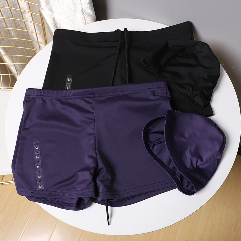 美單專業速幹防尴尬健身泡溫泉遊泳短褲泳帽2件套男士泳裝 0.15在類目 男裝, 休閒褲中 - 來自Buy2taobao.com提供專業的淘寶代購服務