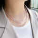 天然白水晶项链女正品透明水晶原石锁骨链轻奢小众高级感颈链礼物