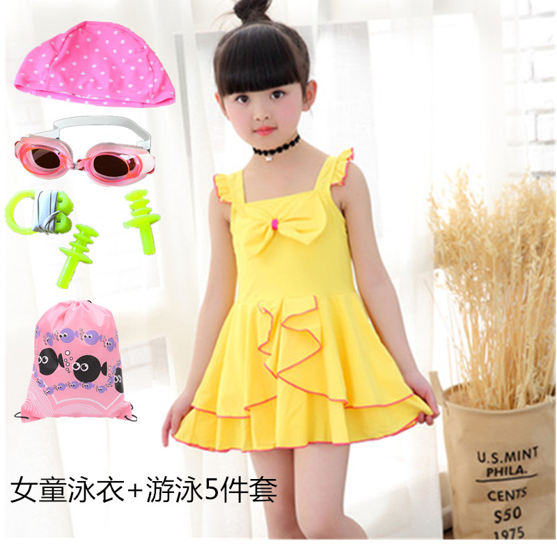 女童泳衣中大童韩国范儿公主裙式连体韩版时尚连体泳装小童可爱潮在类目 运动/瑜伽/健身/球迷用品, 游泳, 连体泳衣中 - 来自Buy2taobao.com提供专业的淘宝代购服务
