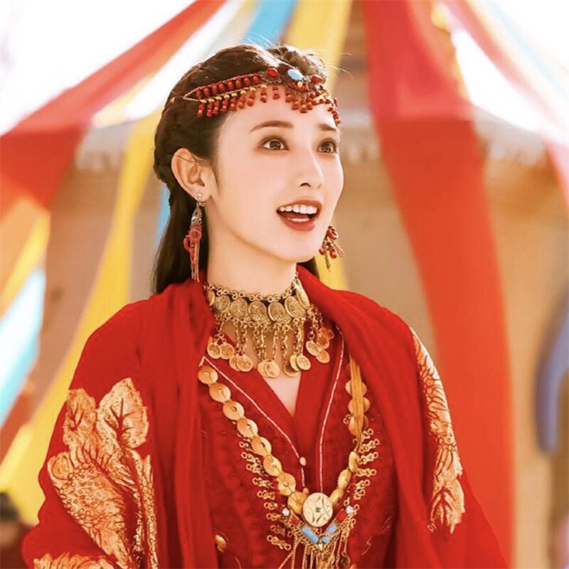 热销cos服 古装_东宫小枫同款古装额饰抹额古风眉心坠汉服搭配头饰