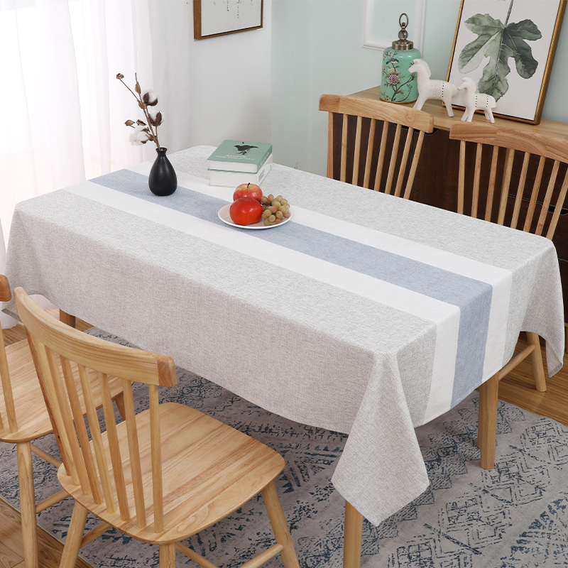 拼色雪尼尔书桌布布艺棉麻风格清新家用茶几长方形餐桌布现代简约
