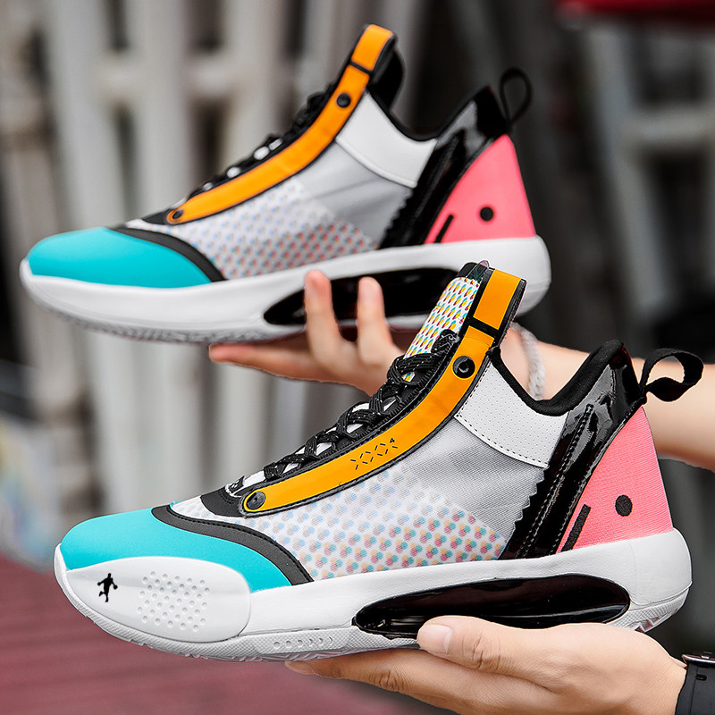 aj34巴黎限定35low郭艾伦篮球运动鞋男学生实战耐磨减震高帮球鞋