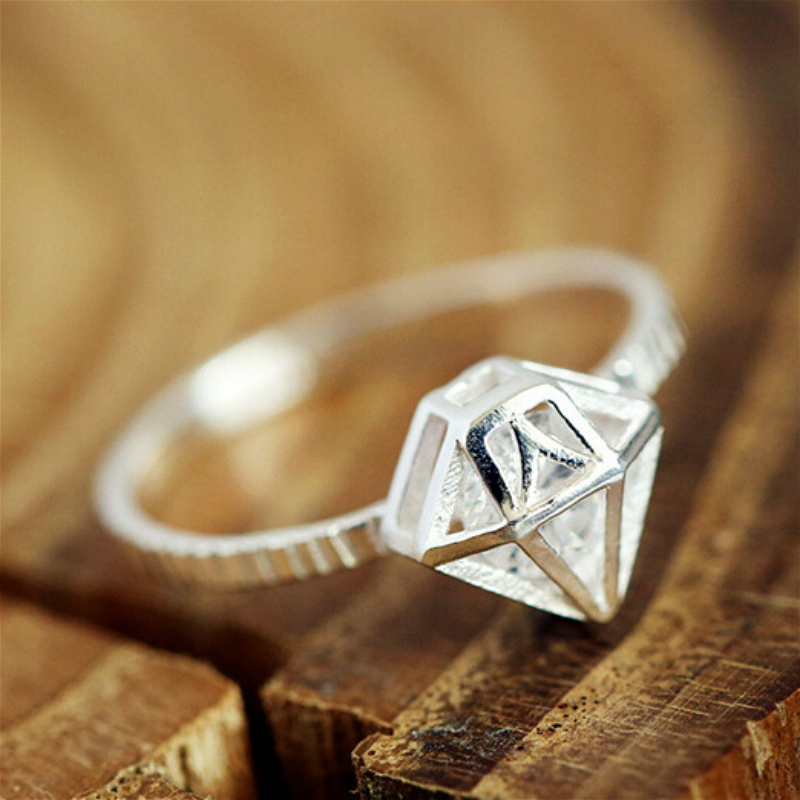 简约冷淡风ins潮时尚925纯银饰品钻石款镶钻开口戒指少女百搭指环在类目 饰品/流行首饰/时尚饰品新, 戒指/指环中 - 来自Buy2taobao.com提供专业的淘宝代购服务