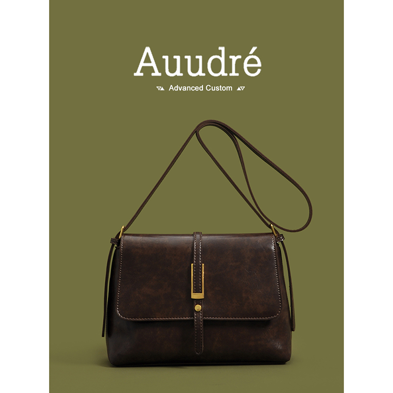 Auudre高级感复古大容量单肩包包女2024新款夏季百搭斜挎包通勤包