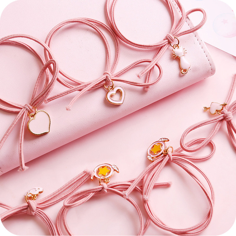 特价橡皮筋发圈 韩国 头绳软妹可爱_少女心粉色系皮筋发绳头饰韩国粉