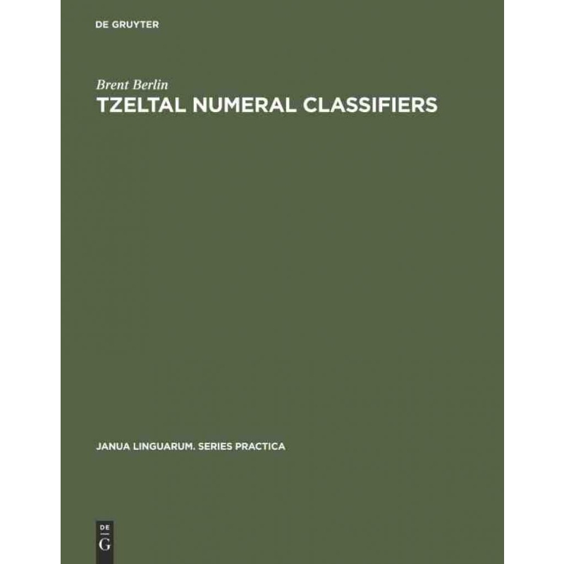 按需印刷DEG Tzeltal numeral classifiers[9783111210933]