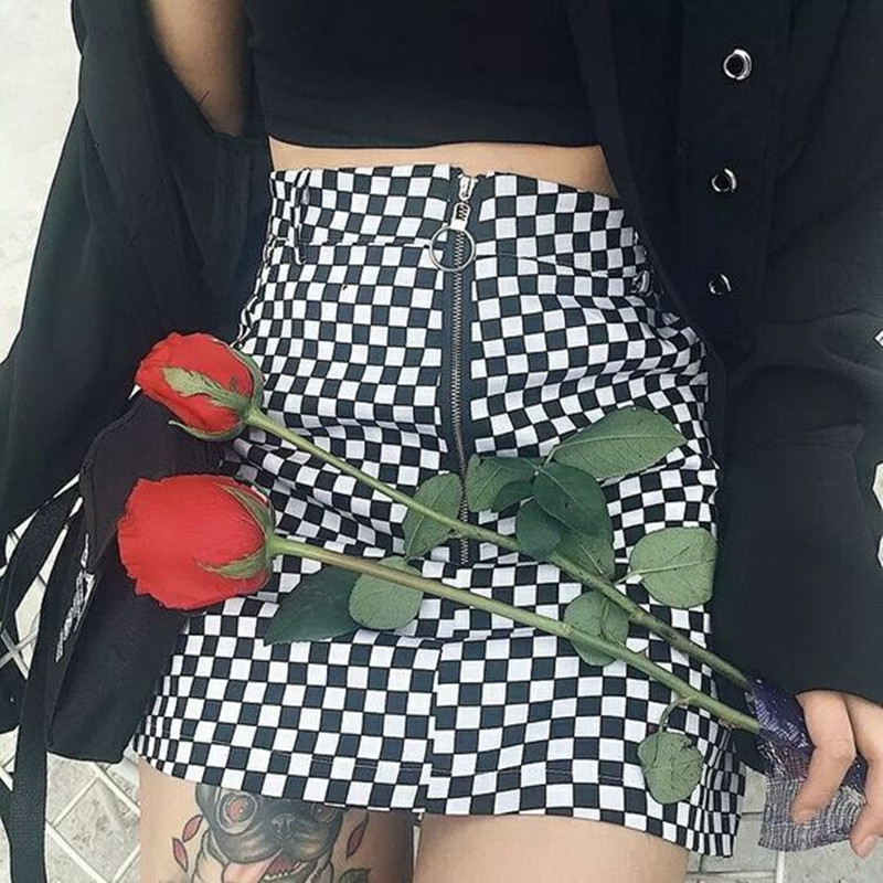 Wipalo Checkerboard High Waist Skirt Summer Sexy Mini|msdalam kategori Butik wanita / wanita, skirt - dari Buy2taobao.com untuk memberikan perkhidmatan ejen Taobao profesional membeli