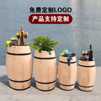 Decoration oak cask solid wood cask red wine cask pub exhibition wedding activities photography props
