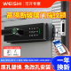 玻璃门指纹锁双门免开孔办公室单开隔断门专用密码锁电子智能锁