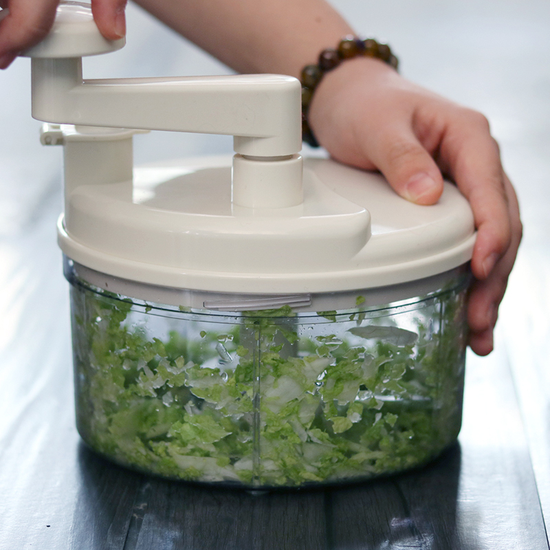 日本进口切菜机家用多功能饺子馅切末碎菜器厨房搅拌蒜泥蔬菜切丝