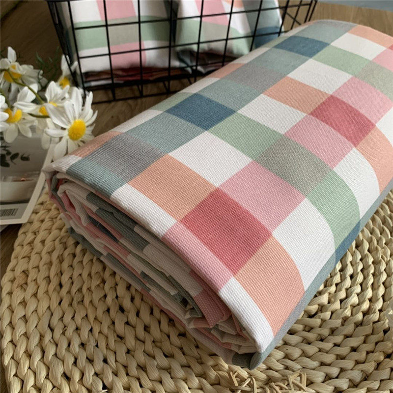 帆布床单老粗布 榻榻米大炕单学生宿舍纯棉加厚褥单1.2米单子格子