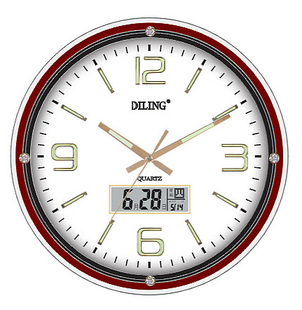 静音夜光石英钟