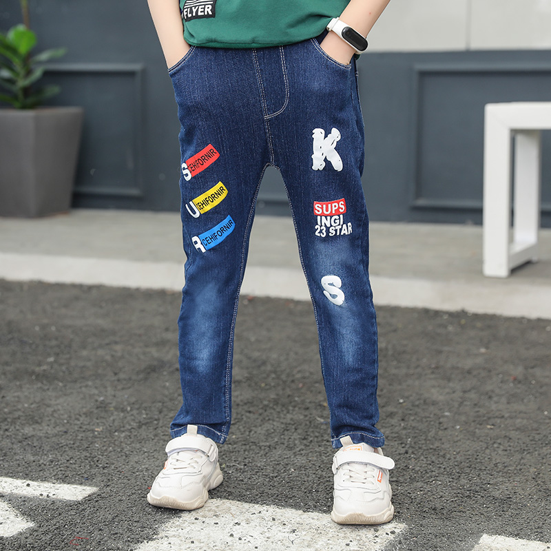 Boys Jeans 2021 Spring and summer new pattern CUHK boy trousers baby leisure time Easy children trousersin the Children/Baby/Family fitted , Pants category - from Buy2taobao.com to provide professional Taobao agent buy service
