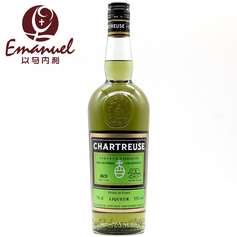 查特绿香甜酒绿荨麻酒chartreusegreen法国原装进口正品洋酒