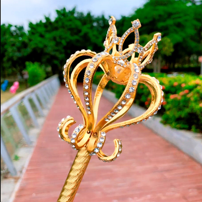 儿童公主水晶权杖魔法棒女孩手杖走秀仙女女童魔法杖女生玩具