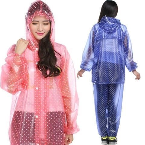 雨衣分体连体雨衣套装男女士款徒步骑行旅游成人雨衣雨裤长雨衣