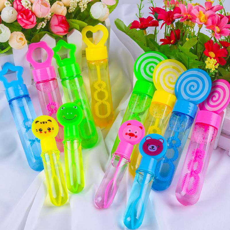 网红儿童泡泡棒迷你小号手动吹泡泡玩具小孩机水补充液小瓶装无毒