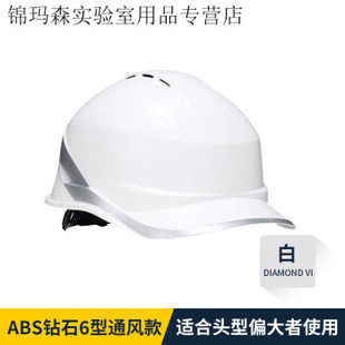 代尔塔102019白色高端安全帽国标工地男夏季遮阳透气防晒加厚内衬