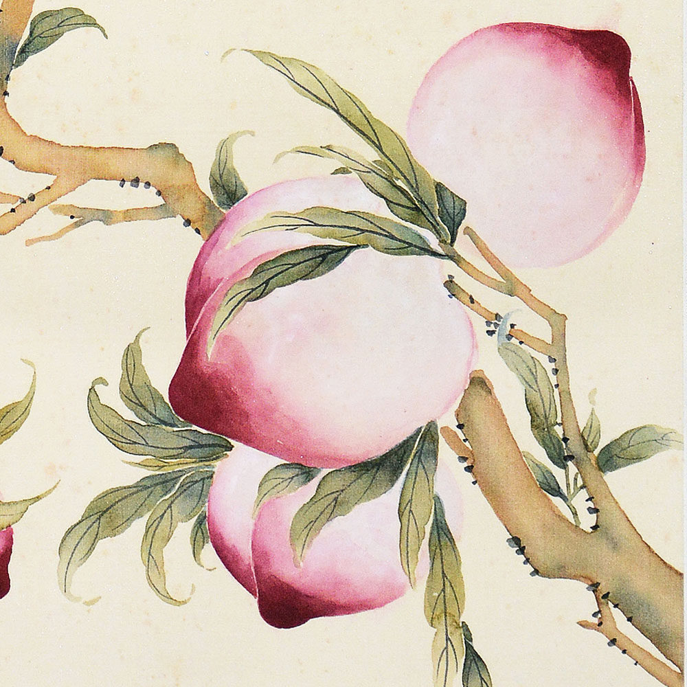 宋美龄《福寿图》附单国强鉴定