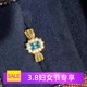 s925银时尚围锆戒指空托 椭圆4*6mm成品活口女戒托精致豪华银托