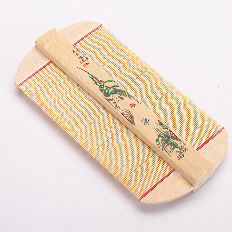 手工老式竹篦超密齿篦子除虱子卵梳蓖子跳蚤去虱子梳去头屑箅儿童-mc