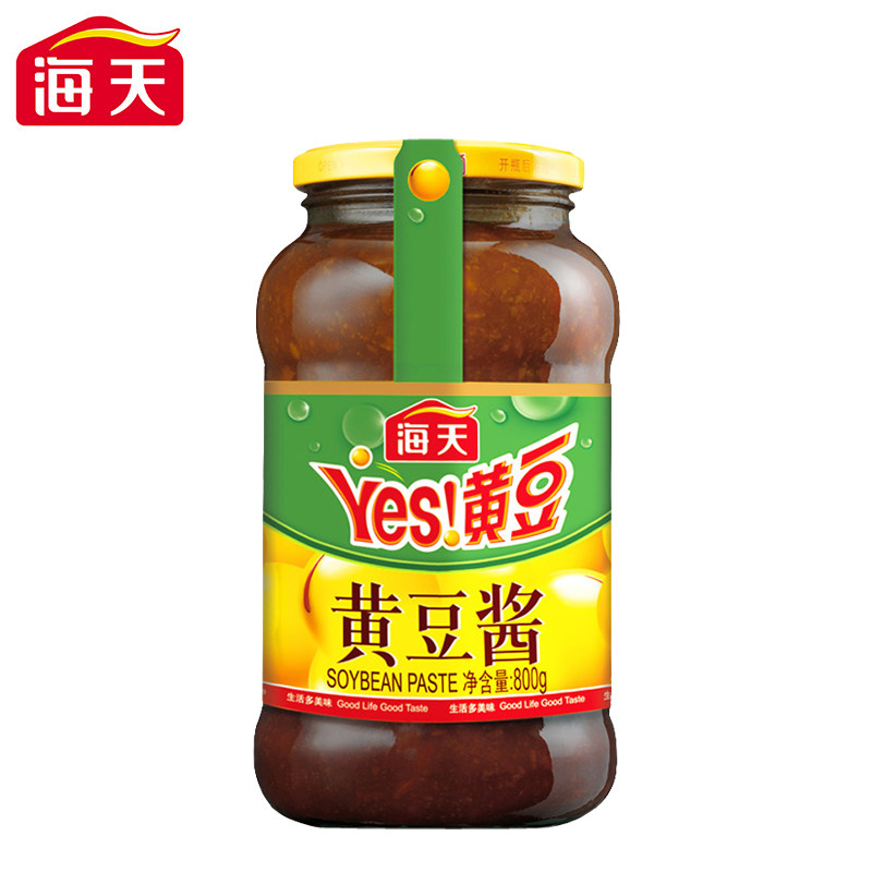 海天黄豆酱800g 炒菜拌面调料 麻辣香锅底料 豆瓣酱辣椒酱下饭酱