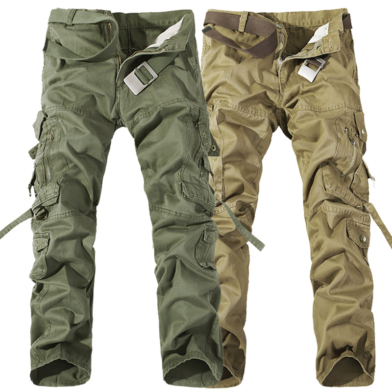 休闲裤Men's Cargo Pants Multi Pockets Military Army Pants在类目 男装, 休闲裤中 - 来自Buy2taobao.com提供专业的淘宝代购服务