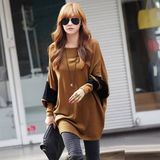 Clearance sale 2016 Ladies Long sleeve Bat Easy T-shirt leisure time Dress Clearance sale 2016 Ladies Long sleeve Bat Easy T-shirt leisure time Dress
