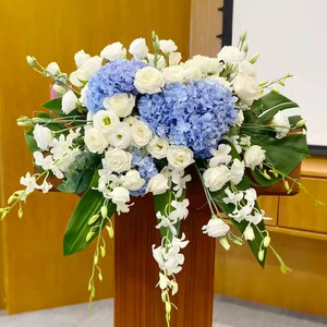会议桌花讲台摆花鲜花签到商务庆典同城温州鹿城龙湾瓯海洞头永嘉