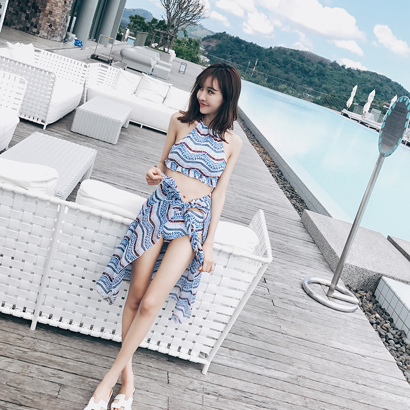 亦美珊泳衣女三件套韩国温泉小香风显瘦保守分体比基尼性感三点式|ruв категории движение/йога/фитнес/фанаты товаров, плавание, бикини - от Buy2taobao.com для оказания профессиональной услуги покупки агента Taobao