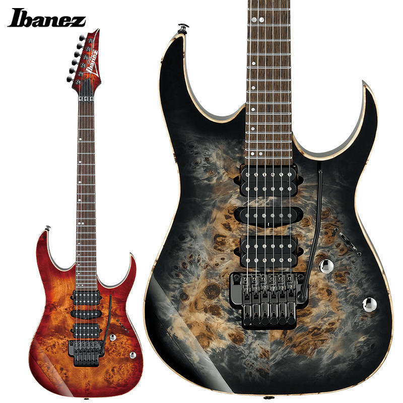 ibanez电吉他依班娜rg1070pbz树瘤贴面24品大双摇零点系统印尼产