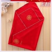 Baby bag red blanket baby newborn baby red cloth super soft summer and spring blanket air-conditioned room to go out