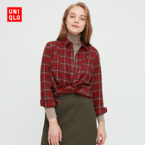 Uniqlo Women's Flannel Plaid Shirt (Long Sleeve) 432925 UNIQLO