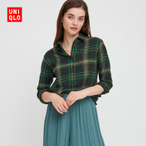 Uniqlo Women's Flannel Plaid Shirt (Long Sleeve) 432607 UNIQLO