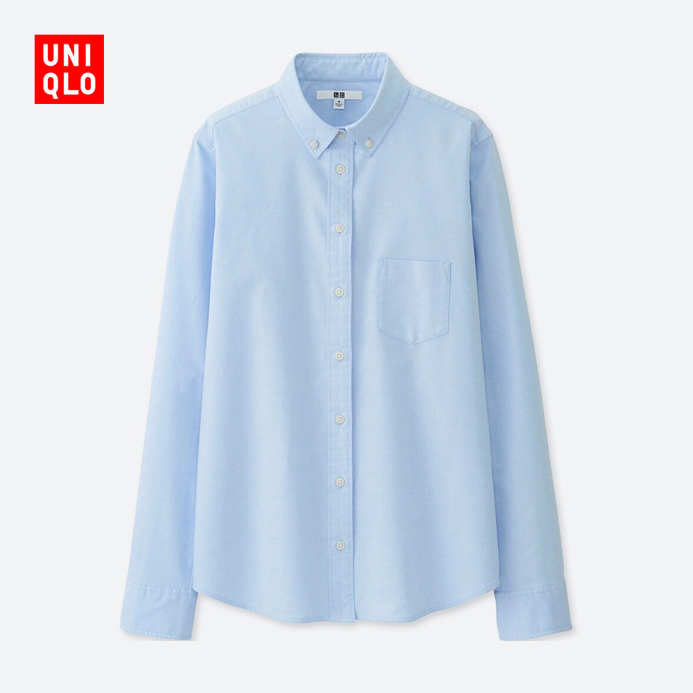 uniqlo优衣库401225女士牛津纺衬衫