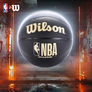 Wilson威尔胜官方NBA联名成人室内外通用黑金标准7号PU篮球送礼物