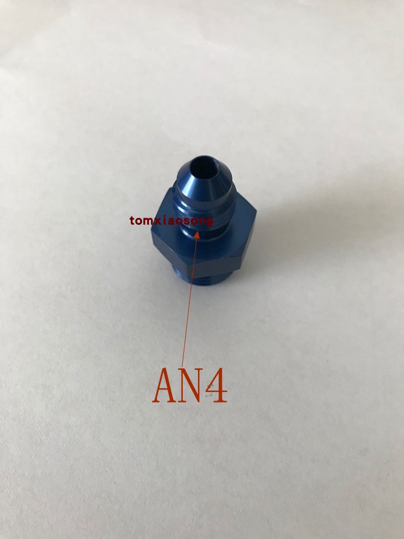 AN6转AN4锥口螺丝，带密封圈,主缸螺丝,蓝色，黑色随机发送。