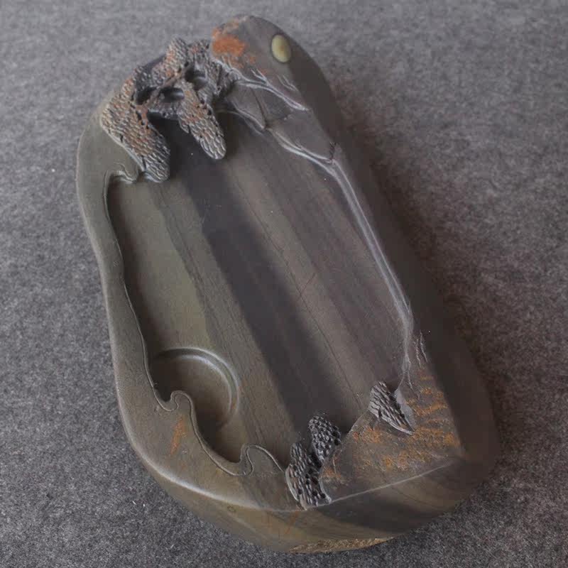 中国端砚《明湖清境》梅花坑 端州名砚作品