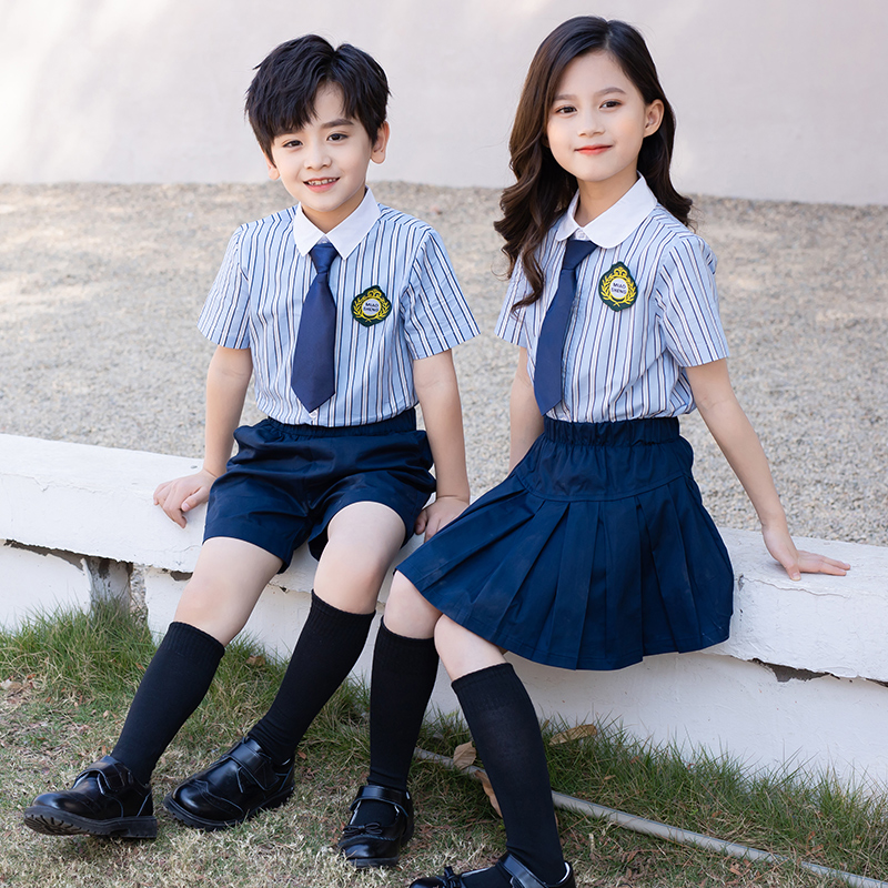 小学生班服套装英伦风校服夏季儿童毕业服拍照服装幼儿园园服夏装