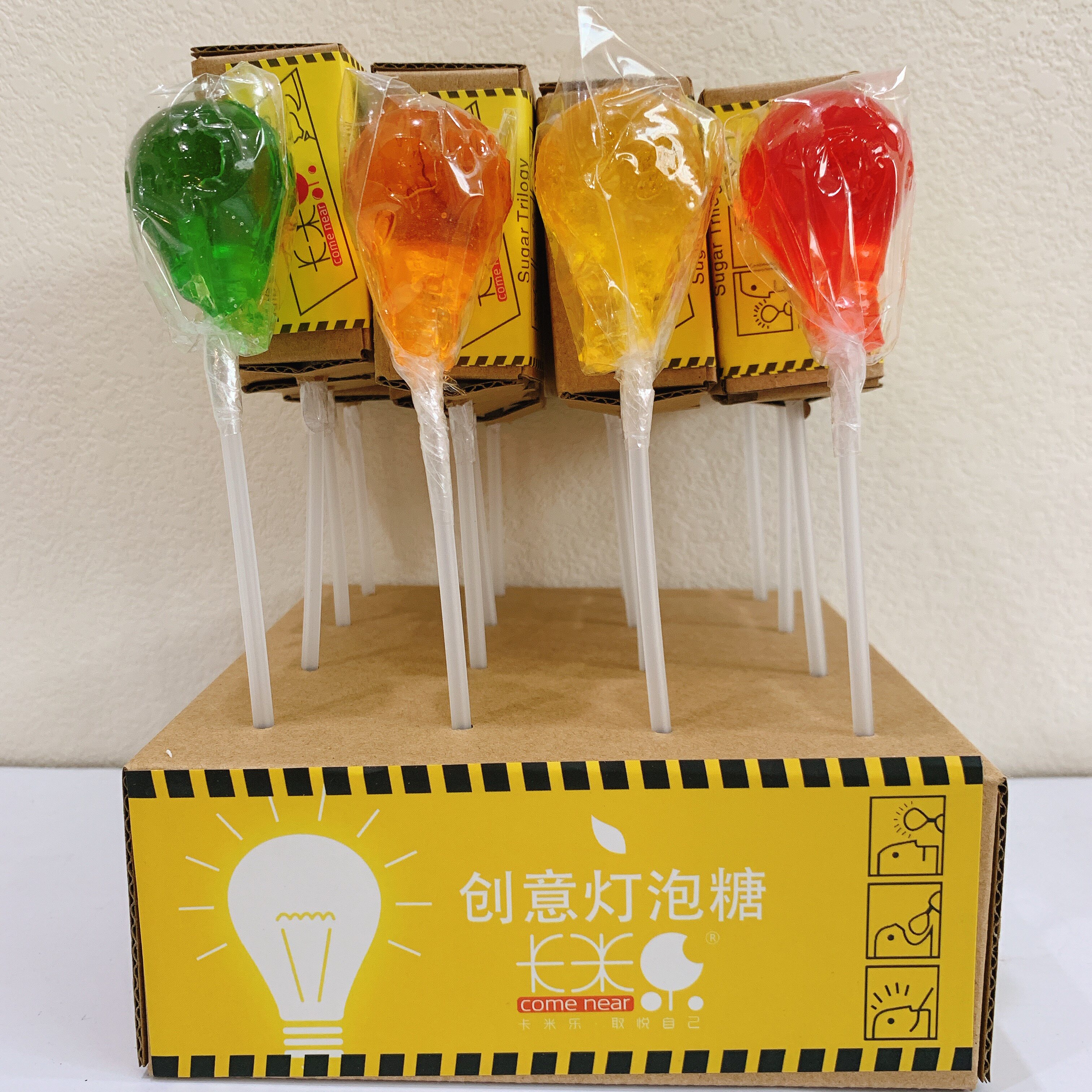 网红超大灯泡糖创意手工舔舔吃不完的棒棒糖果恶搞圣诞节儿童礼物