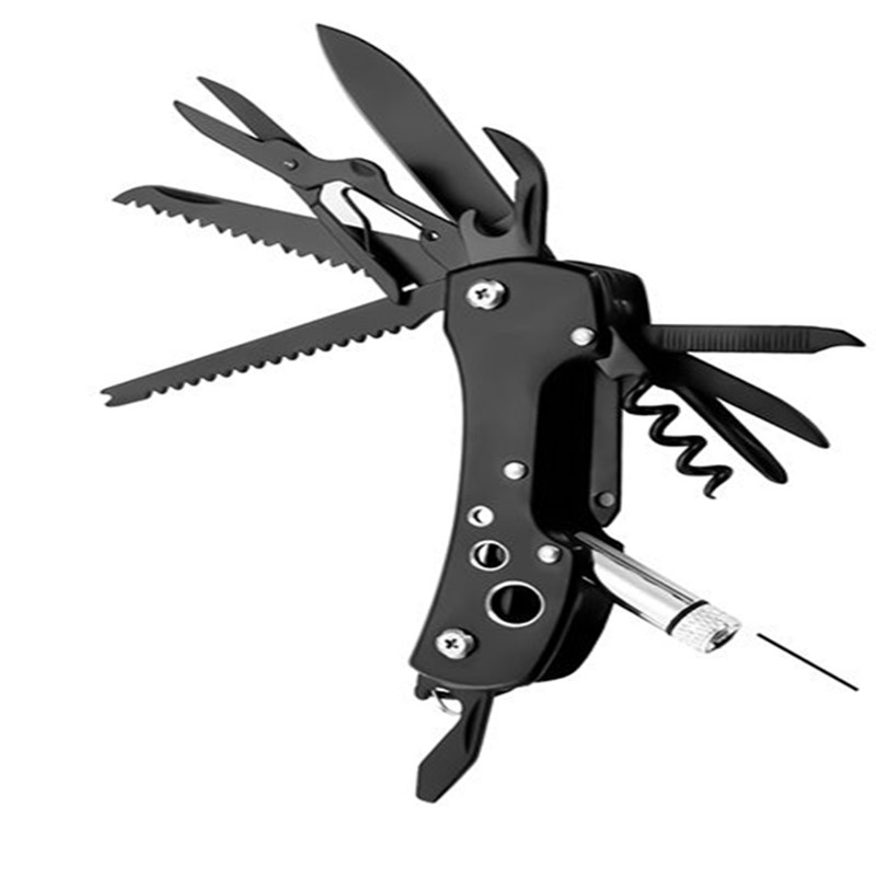 瑞士军士刀户外多功能工具刀手电小刀便携式折叠刀万用钥匙扣装备