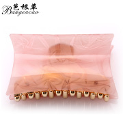 Bagen grass hair accessories Korean headdress caught between medium wave high elastic curved hair Barrette Korea jewelry grab