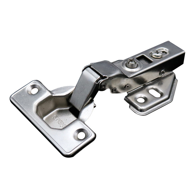 304不锈钢合页半盖铰链压夜缓冲合页静音阻尼烟斗合页柜门合页