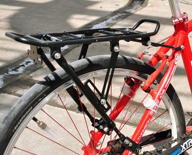 山地车后货架 铝合金 v刹碟刹通用长途 三支点架子高低可调节