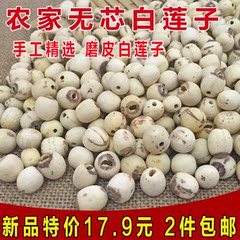 农家特级湘莲子干货 磨皮白莲子去芯莲子 无芯白莲子湘潭250g