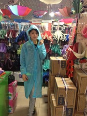 轻便户外旅游军训雨衣 韩国时尚创意透明 携带方便非一次性雨衣