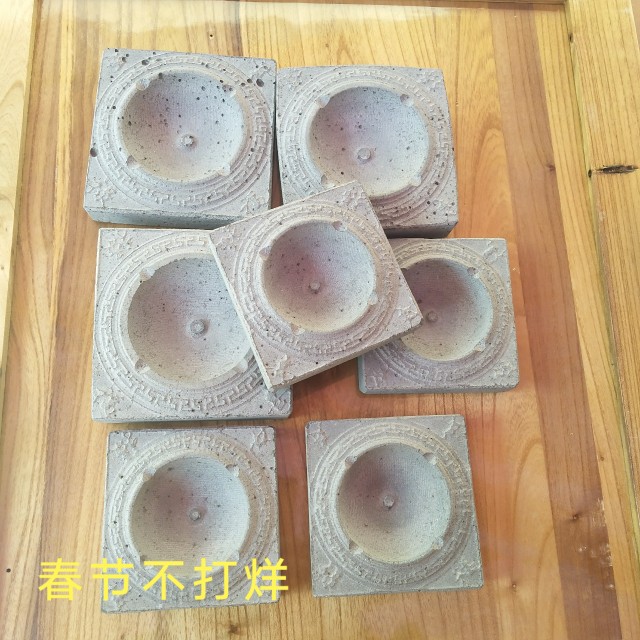 石雕烟灰缸青石工艺品客厅摆件器皿福禄寿喜天然石大号小号烟灰缸