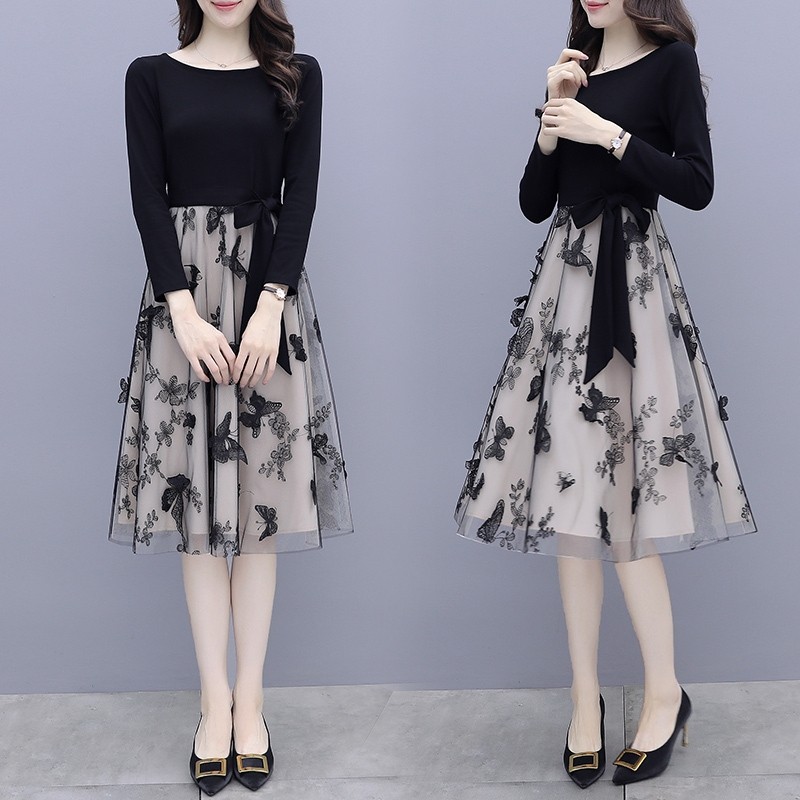 京东商城春季女装2022新款气质连衣裙春冬天裙子30女士群40岁韩版